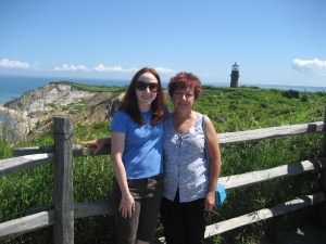 Me and Mom at Aquinnah Cliffs